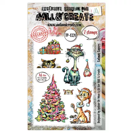 Tampon A6 - #1321 - Catmas Capers - AALL & Create