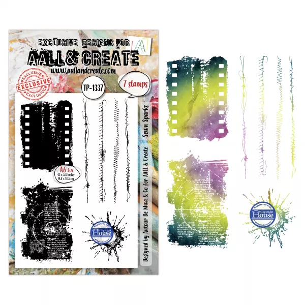 Tampon A6 - #1337 - Sewn Sparks - AALL & Create