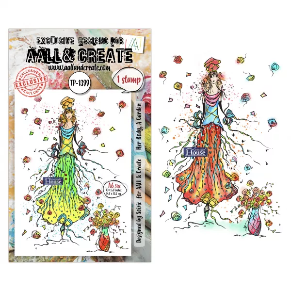 Tampon A6 - #1399 - her body, a garden - AALL & Create