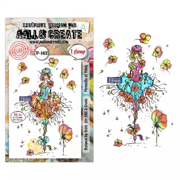 Tampon A6 - #1400 - Pirouette of petlas - AALL & Create