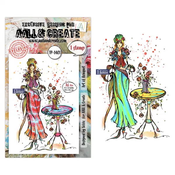 Tampon A6 - #1401 - Art of bouquet - AALL & Create