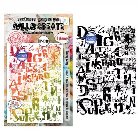 Tampon A6 - 1330 - Word Frenzy - AALL and Create