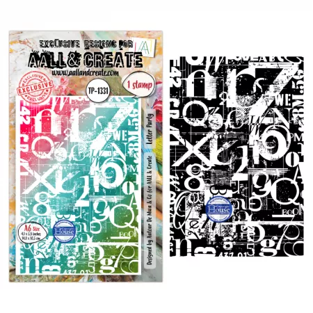 Tampon A6 - 1331 - Letter Party - AALL and Create