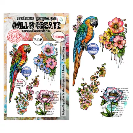 Tampon A6 - 1348 - Parrot Song - AALL and Create