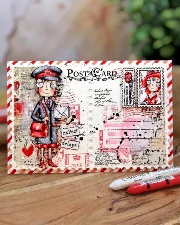 Tampon A6 - 1442 - Stamped Horizons - AALL and Create