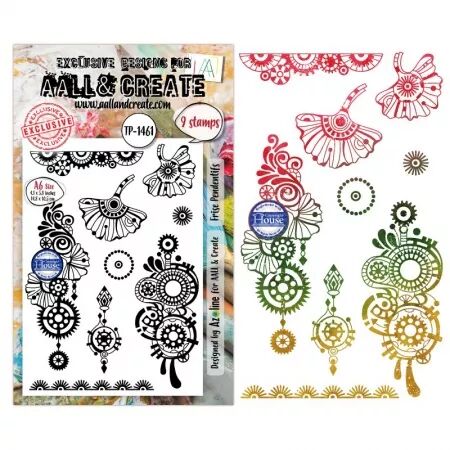 Tampon A6 - 1461 - Frise Pendentifs - AALL and Create