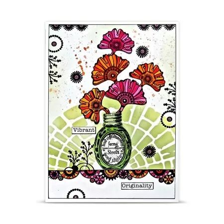 Tampon A6 - 1461 - Frise Pendentifs - AALL and Create