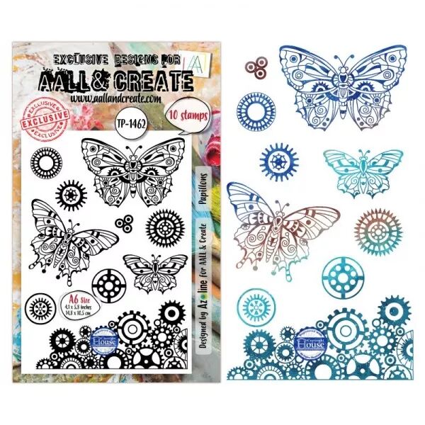 Tampon A6 - 1462 - Papillons - AALL and Create