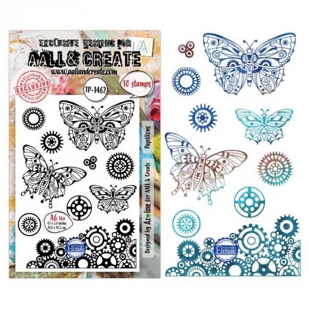 Tampon A6 - 1462 - Papillons - AALL and Create