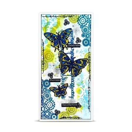 Tampon A6 - 1462 - Papillons - AALL and Create