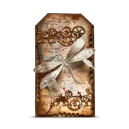 Tampon A6 - 1466 - Glassbound Dragonfly - AALL and Create