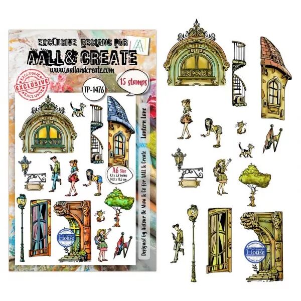 Tampon A6 - 1476 - Lantern Lane - AALL and Create