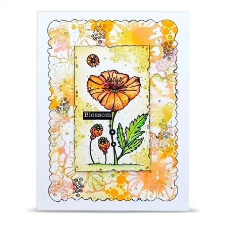 Tampon A6 - 1479 - Lovely Coquelicots - AALL and Create