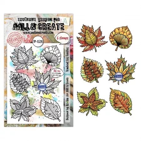Tampon A6 - 1528 - Tombent Les Feuilles - AALL and Create