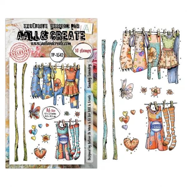 Tampon A6 - 1542 - Sunday Laundry - AALL and Create