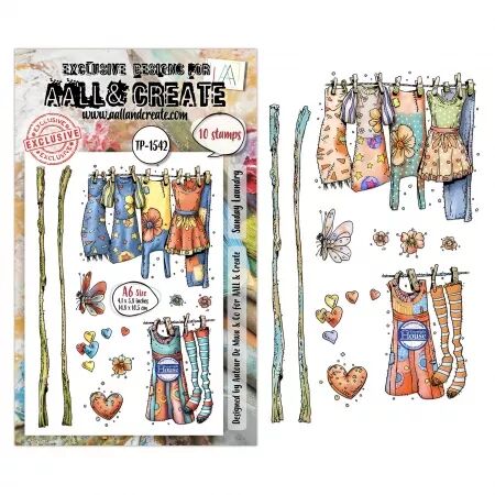 Tampon A6 - 1542 - Sunday Laundry - AALL and Create