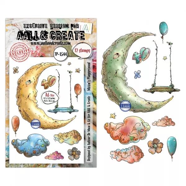 Tampon A6 - 1544 - Moon\'s Playground - AALL and Create