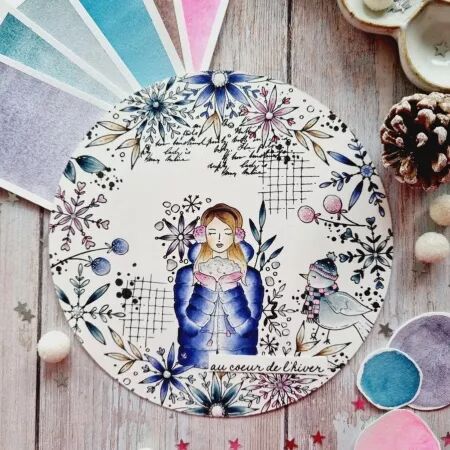 Tampon A6 - Altitude - Texture flocon - Chou Flowers