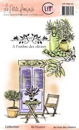 Tampon A6 - Au mas des oliviers - ma Provence - La Petite Fran&ccedil;aise