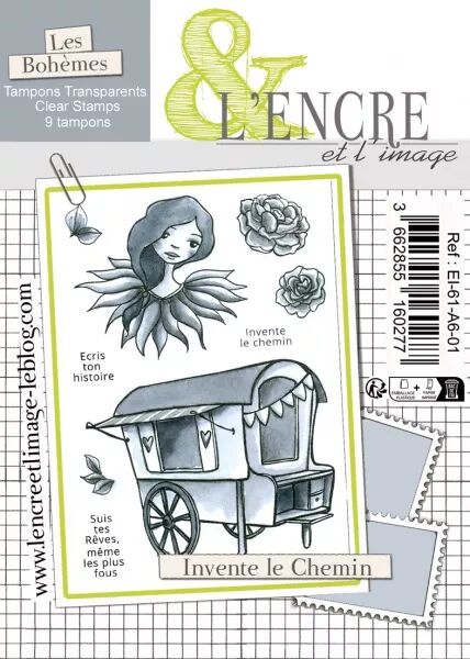 Tampon A6 - Invente le chemin - L\'encre et l\'image