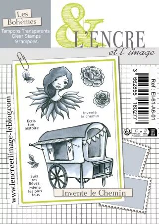 Tampon A6 - Invente le chemin - L\'encre et l\'image