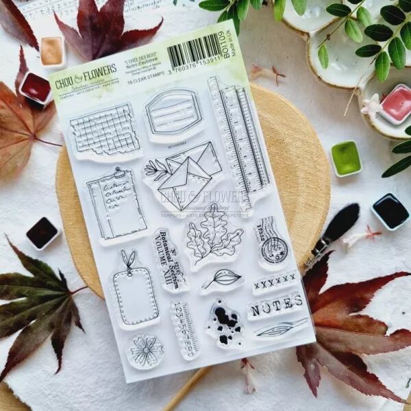 Tampon A6 - L\'or�e des bois - Notes d\'automne - Chou Flowers