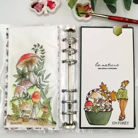 Tampon A6 - L\'orée des bois - Pour te dire - Chou Flowers
