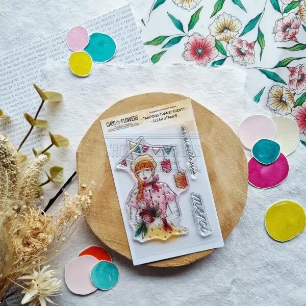 Tampon A6 - Mon p\'tit jardin - Guinguette - Chou and Flowers