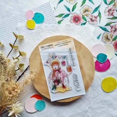 Tampon A6 - Mon p\'tit jardin - Guinguette - Chou and Flowers