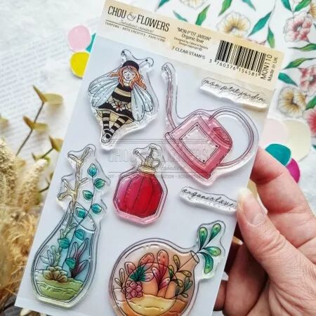 Tampon A6 - Mon p\'tit jardin - Organic love - Chou and Flowers