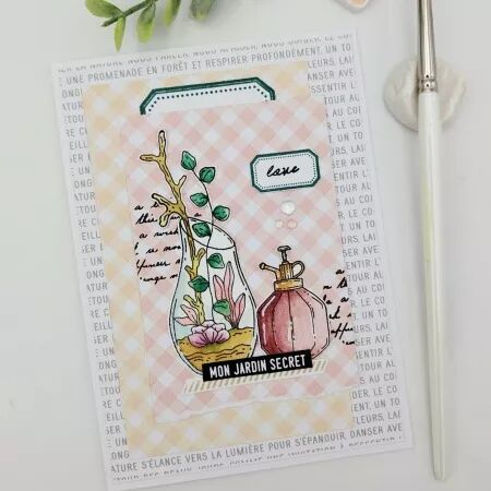 Tampon A6 - Mon p\'tit jardin - Organic love - Chou and Flowers