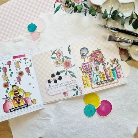 Tampon A6 - Mon p\'tit jardin - Organic love - Chou and Flowers