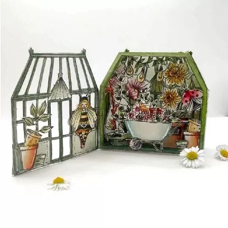 Tampon A6 - Mon p\'tit jardin - Organic love - Chou and Flowers