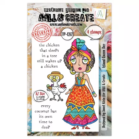 Tampon A7 - #1277 - Island Queen Dee -  AALL & Create