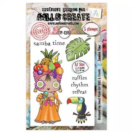 Tampon A7 - #1278 - Samba time -  AALL & Create