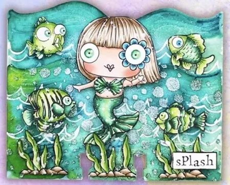 Tampon A7 - #1279 - Emily\'s Splash -  AALL & Create