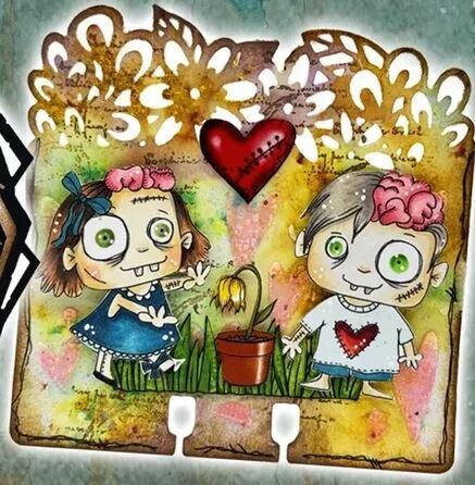 Tampon A7 - #1293 - Brainy and Cute - AALL & Create