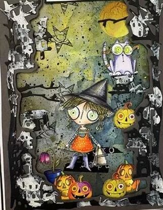 Tampon A7 - #1296 - Too Cute Spook - AALL & Create