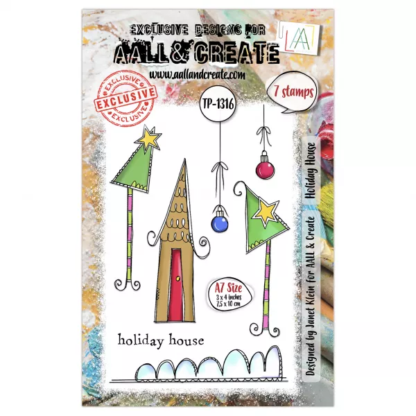 Tampon A7 - #1316 - Holiday House - AALL & Create