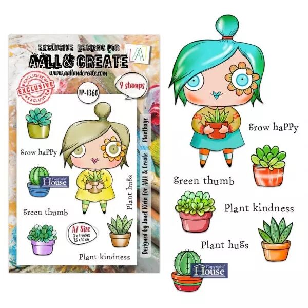 Tampon A7 - #1360 - Plant Hugs - AALL & Create