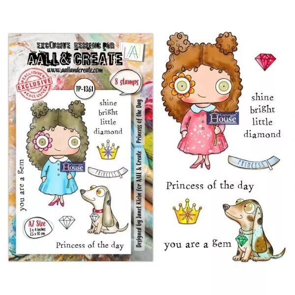 Tampon A7 - #1361 - Princess of the Day - AALL & Create