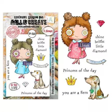 Tampon A7 - #1361 - Princess of the Day - AALL & Create