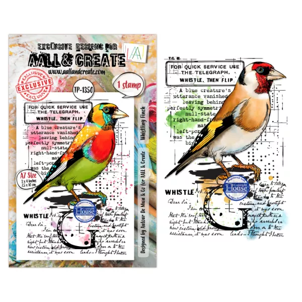 Tampon A7 - 1350 - Whistling Finch - AALL and Create