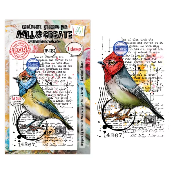 Tampon A7 - 1352 - Cardinal Stare - AALL and Create