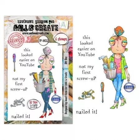 Tampon A7 - 1435 - DIY Dee - AALL and Create