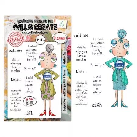 Tampon A7 - 1436 - Mother Dee - AALL and Create