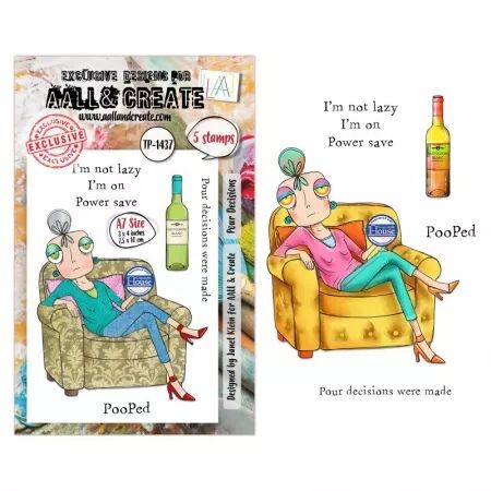 Tampon A7 - 1437 - Pour Decisions - AALL and Create
