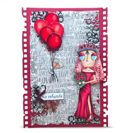 Tampon A7 - 1450 - Runaway Bride Dee - AALL and Create
