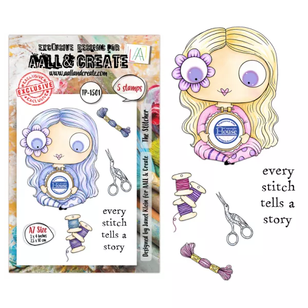 Tampon A7 - 1501 - The Stitcher - AALL and Create