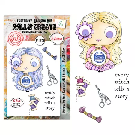 Tampon A7 - 1501 - The Stitcher - AALL and Create